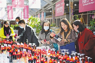 <p>　　2020年10月22日，第九屆寧夏賀蘭山東麓國際葡萄酒博覽會在銀川開幕。來自世界各地的專家學者、釀酒師、酒莊主以酒為媒，切磋技藝、交流經驗、洽談合作